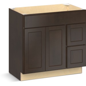 Reliabilt Parkstone II RB Parkstone II Espresso  Vanity 36in 2 DR 2 DRW - 641185 | Lowe's Pro Supply